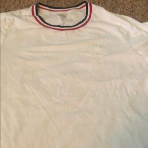 Old Navy shirt with red , white & blue collar !